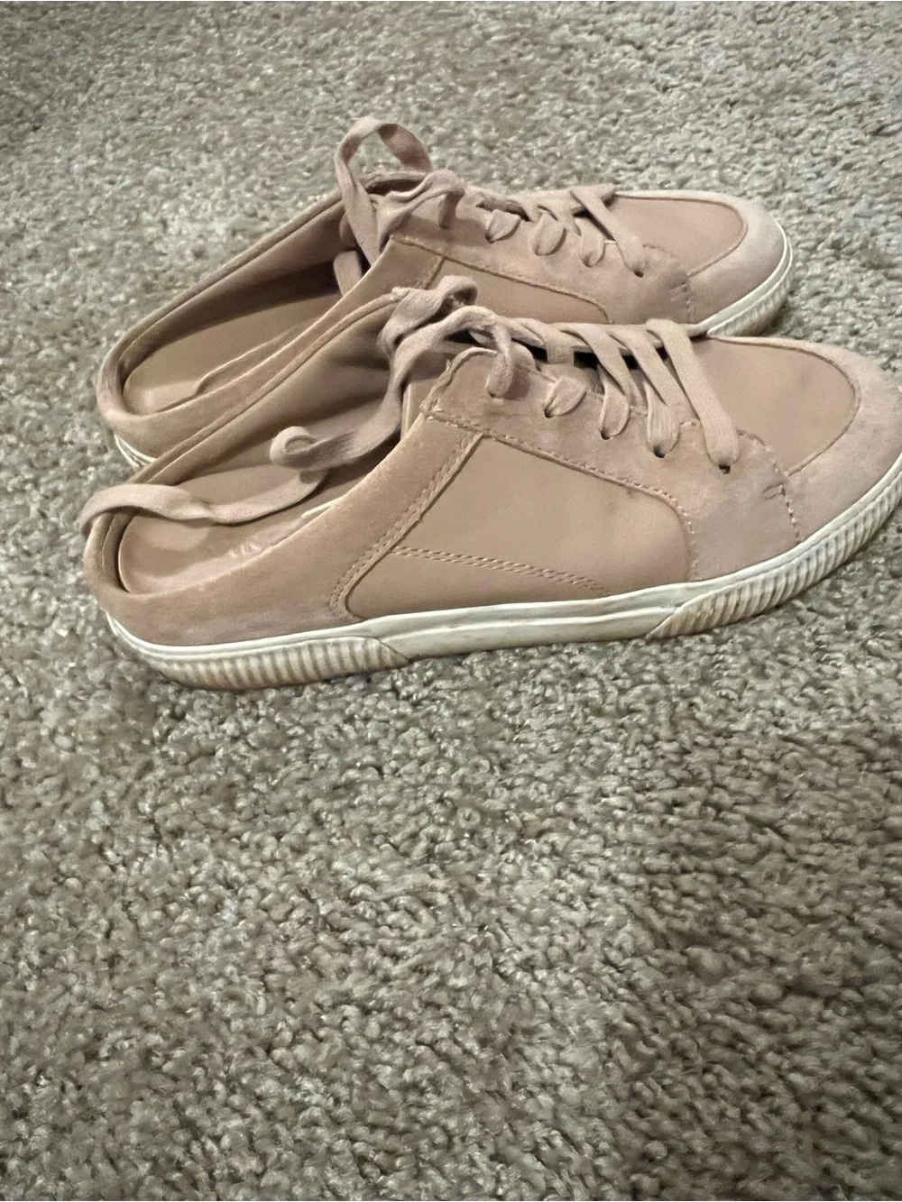 Vince Kess Backless leather and suede sneaker 7